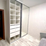 Корпусный шкаф цвета Белый Премиум гладкий / Зеркало (2 двери) Фото 2