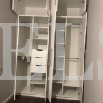 Распашной шкаф в классическом стиле цвета Перламутр / Крем софт (4 двери) Фото 3