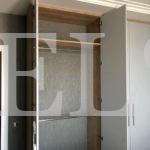 Распашной шкаф в стиле минимализм цвета Робиния Брэнсон натуральная корчневая / Лиловый софт (4 двери) Фото 4
