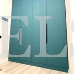 Распашной шкаф в стиле минимализм цвета Лен антарацит / Атлантик софт (4 двери) Фото 2
