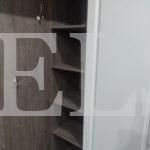 Встраиваемый угловой шкаф цвета Грей Фокс / Белый софт (3 двери) Фото 5