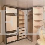 Встраиваемый угловой шкаф в классическом стиле цвета Дуб белфорд / Дуб белфорт, Коричневый (3 двери) Фото 2