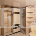 Встраиваемый угловой шкаф в классическом стиле цвета Дуб белфорд / Дуб белфорт, Коричневый (3 двери) Фото 3