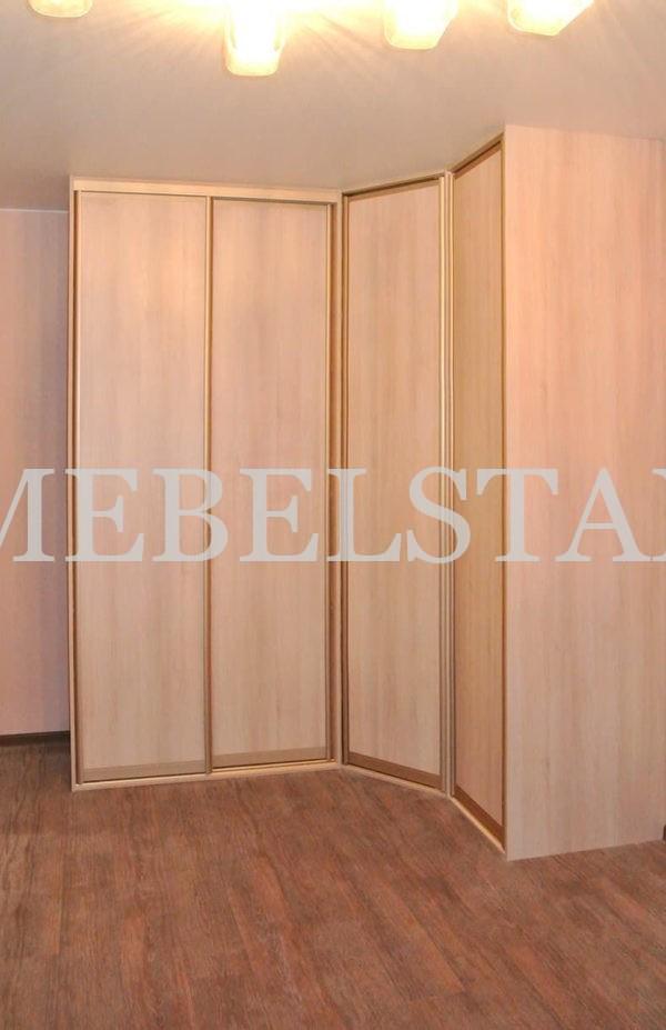 Встраиваемый угловой шкаф в классическом стиле цвета Бук бавария / Бук бавария (4 двери)