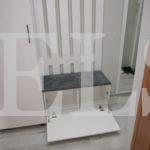 Шкаф в прихожую в стиле минимализм цвета Белый базовый / Белый софт (1 дверь) Фото 1