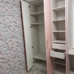 Шкаф в детскую цвета Дуб белфорд / Светло-розовый (4 двери) Фото 1